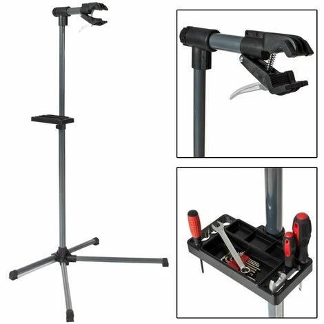 TECTAKE Fahrradmontageständer mit Werkzeugablage und Montageschlüssel - Fahrradhalterung, Fahrradwerkzeug, Reperaturständer TECTAKE Fahrradmontageständer Mit Werkzeugablage Und Montageschlüssel - Fahrradhalterung, Fahrradwerkzeug, Reperaturständer -TECTAKE Shop 7500143 2