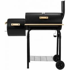 TECTAKE Holzkohlegrill Smoker Mit Thermometer - Standgrill, Kohlegrill, Grillwagen -TECTAKE Shop 7500171 3