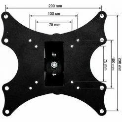 TECTAKE TV Wandhalterung Neigbar, Schwenkbar Für 17" (43cm) - 37" (94cm), VESA Max.: 200x200, Bis 50kg - TV Halterung, Fernsehhalterung, Fernseher Wandhalterung -TECTAKE Shop 7500175 5