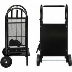 TECTAKE Kaminholzwagen Mit Schaufel, Schürhaken Und Besen - Kaminbesteck, Holzkorb, Ofenbesteck -TECTAKE Shop 7500194 4