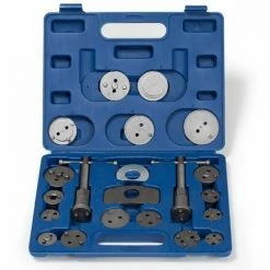 TECTAKE Bremskolbenrücksteller Set 22-tlg. - Bremskolbenrücksetzer, Bremskolben Rücksteller, Kolbenrücksteller - Blau