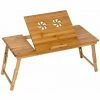 TECTAKE Laptoptisch Aus Holz, Höhenverstellbar, 72x35x26cm - Betttisch, Laptop Unterlage, Notebooktisch -TECTAKE Shop 7500390 1