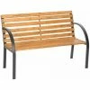 TECTAKE Gartenbank Micha 2-Sitzer Aus Holz 119,5x 62x83cm - Gartenmöbel, Balkonmöbel, Bank