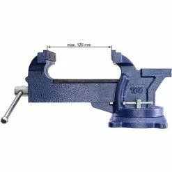 TECTAKE Schraubstock 360° Drehbar Mit Amboss - Werkbankschraubstock - 125 Mm -TECTAKE Shop 7500459 5
