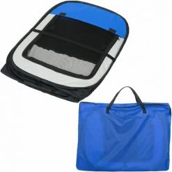 TECTAKE Tierlaufstall Aus Polyester Inkl. Tragetasche - Welpenauslauf, Gehege, Welpenlaufstall - Blau 5 TECTAKE Tierlaufstall Aus Polyester Inkl. Tragetasche - Welpenauslauf, Gehege, Welpenlaufstall - Blau -TECTAKE Shop 7500469 4