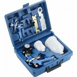 TECTAKE 2 HVLP Lackierpistolen (0,8/1,3mm Düse) Inkl. Silikonentferner - Lackierpistole, Spritzpistole, Farbspritzpistole 5 TECTAKE 2 HVLP Lackierpistolen (0,8/1,3mm Düse) Inkl. Silikonentferner - Lackierpistole, Spritzpistole, Farbspritzpistole -TECTAKE Shop 7500479 4