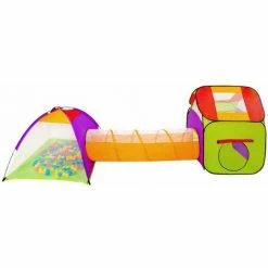 TECTAKE Spielzelt Mit Tunnel, 200 Bällen Und Tasche - Spielhaus, Spielzelt, Kinderzelt - Bunt 4 TECTAKE Spielzelt Mit Tunnel, 200 Bällen Und Tasche - Spielhaus, Spielzelt, Kinderzelt - Bunt -TECTAKE Shop 7500644 3