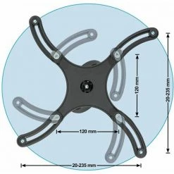 TECTAKE Universal Beamer Deckenhalterung Kugelgelenk - Beamer Halterung, Beamerhalterung, Beamer Aufhängung - Schwarz -TECTAKE Shop 7500723 4