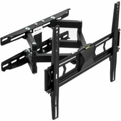 TECTAKE TV Wandhalterung Neigbar, Schwenkbar Für 32" (81cm) Bis 55" (140cm), VESA Max.: 400x400, Bis 60kg - TV Halterung, Fernsehhalterung, Fernseher Wandhalterung