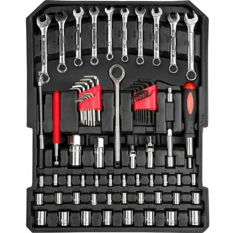 TECTAKE Alu Trolley-Werkzeugkoffer 799-tlg. - Werkzeugkasten, Werkzeugkiste, Werkzeugtrolley TECTAKE Alu Trolley-Werkzeugkoffer 799-tlg. - Werkzeugkasten, Werkzeugkiste, Werkzeugtrolley -TECTAKE Shop 7500881 3