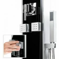 TECTAKE Duschpaneel Mit 6 Massagejets - Duschsäule, Brausegarnitur, Brausethermostat -TECTAKE Shop 7500942 5