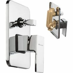 TECTAKE Regendusche Komplettset Unterputz - Duschstange, Kopfbrause, Regenbrause -TECTAKE Shop 7500962 4