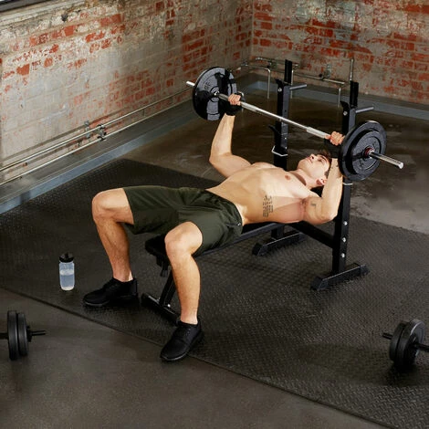 TECTAKE Hantelbank mit Langhantelablage - Hantelständer, Hantelablage, Kniebeugen-Ständer TECTAKE Hantelbank Mit Langhantelablage - Hantelständer, Hantelablage, Kniebeugen-Ständer -TECTAKE Shop 7500987 2