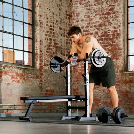 TECTAKE Hantelbank mit Langhantelablage - Hantelständer, Hantelablage, Kniebeugen-Ständer TECTAKE Hantelbank Mit Langhantelablage - Hantelständer, Hantelablage, Kniebeugen-Ständer -TECTAKE Shop 7500987 3