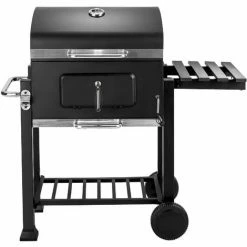 TECTAKE Holzkohlegrill Höhenverstellbar - Standgrill, Kohlegrill, Grillwagen -TECTAKE Shop 7501009 4