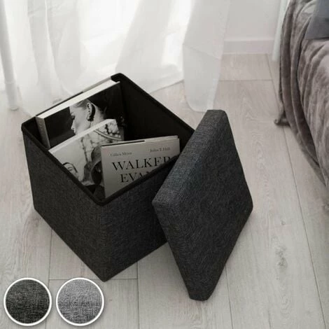 TECTAKE Faltbarer Sitzwürfel aus Polyester mit Stauraum 38x38x38cm - Sitzhocker, Sitztruhe, Hocker mit Stauraum - hellgrau TECTAKE Faltbarer Sitzwürfel Aus Polyester Mit Stauraum 38x38x38cm - Sitzhocker, Sitztruhe, Hocker Mit Stauraum - Hellgrau -TECTAKE Shop 7501011 2