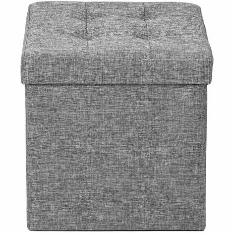 TECTAKE Faltbarer Sitzwürfel aus Polyester mit Stauraum 38x38x38cm - Sitzhocker, Sitztruhe, Hocker mit Stauraum - hellgrau TECTAKE Faltbarer Sitzwürfel Aus Polyester Mit Stauraum 38x38x38cm - Sitzhocker, Sitztruhe, Hocker Mit Stauraum - Hellgrau -TECTAKE Shop 7501011 4