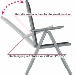 TECTAKE Aluminium Sitzgruppe 6+1 - Gartentisch, Gartenstuhl, Sitzbank - Hellgrau 6 TECTAKE Aluminium Sitzgruppe 6+1 - Gartentisch, Gartenstuhl, Sitzbank - Hellgrau -TECTAKE Shop 7501020 5