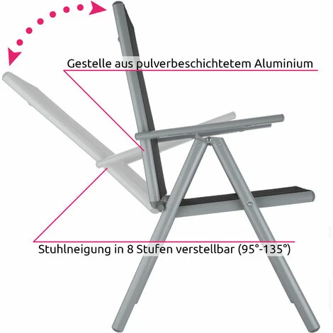 TECTAKE Aluminium Sitzgruppe 6+1 - Gartentisch, Gartenstuhl, Sitzbank - hellgrau TECTAKE Aluminium Sitzgruppe 6+1 - Gartentisch, Gartenstuhl, Sitzbank - Hellgrau -TECTAKE Shop 7501020 5