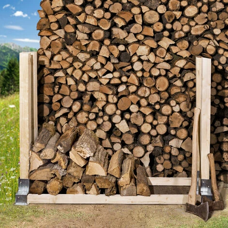 TECTAKE Holzstapelhilfe feuerverzinkt 2-tlg. - Brennholzunterstand, Brennholz Stapelhilfe, Holzstapelhalter TECTAKE Holzstapelhilfe Feuerverzinkt 2-tlg. - Brennholzunterstand, Brennholz Stapelhilfe, Holzstapelhalter -TECTAKE Shop 7501090 2