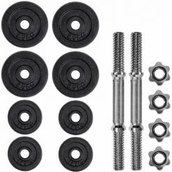 TECTAKE 2 Kurzhanteln Verchromt - Hanteln, Hantelset, Kurzhantel Set - 2 X 10 Kg -TECTAKE Shop 7501102 3