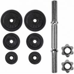 TECTAKE Kurzhantel Verchromt - Hanteln, Hantelset, Kurzhantel Set - 20 Kg -TECTAKE Shop 7501106 3