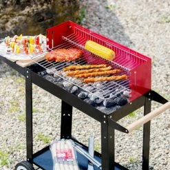 TECTAKE Holzkohlegrill Grillwagen - Standgrill, Kohlegrill, Grillwagen -TECTAKE Shop 7501113 3