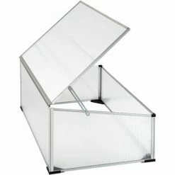 TECTAKE Frühbeet Aus Aluminium Mit Arretierbarem Dach - Frühbeet, Pflanzkasten, Pflanzenbeet - 102 X 61 X 41 / 31 Cm -TECTAKE Shop 7501127 3