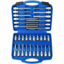 TECTAKE Steckschlüsselsatz 32-tlg. - Torx, Torx Schraubendreher, Torx Nuss