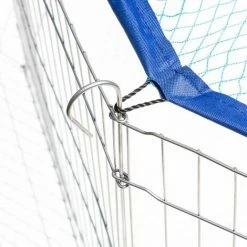 TECTAKE Freilaufgehege Mit Sicherheitsnetz Ø 145cm - Gehege, Hasengehege, Freigehege Kaninchen - Blau -TECTAKE Shop 7501260 5