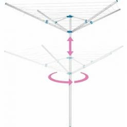 TECTAKE Wäschespinne - Wäscheständer, Wäscheleine, Wäscheschirm -TECTAKE Shop 7501389 3
