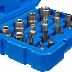 TECTAKE Außen Torx Steckschlüssel Bitsatz 17-tlg. - Torx, Steckschlüsselsatz, Torx Schraubendreher -TECTAKE Shop 7501450 4