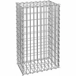 TECTAKE Gabione Steinkorb Mit Maschenweite 5x10cm - Drahtkorb, Metallkorb, Steinkörbe - 100 X 30 X 50 Cm
