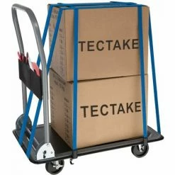TECTAKE Plattformwagen Mit Bremsen - Rollwagen, Transportwagen, Handwagen - Schwarz 150 Kg -TECTAKE Shop 7501494 5