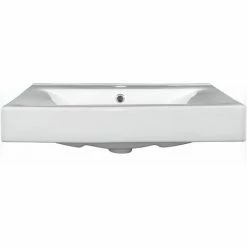 TECTAKE Waschbecken Aus Keramik, Rechteckig - Waschbecken, Waschtisch, Aufsatzwaschbecken -TECTAKE Shop 7666314 3