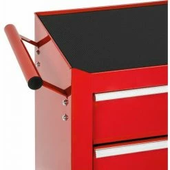 TECTAKE Werkzeugwagen Mit 5 Schubladen - Werkstattwagen, Mobile Werkbank, Werkzeugaufbewahrung - Rot -TECTAKE Shop 7922826 5