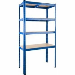 TECTAKE Lagerregal 4 Ebenen - Schwerlastregal, Metallregal, Kellerregal