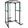TECTAKE Kraftstation Mit Latzug - Fitnesstation, Trainingsstation, Kraftturm - Schwarz/blau -TECTAKE Shop 8206990 1