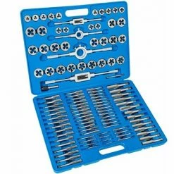 TECTAKE Gewindeschneider Set 110-tlg. - Gewindebohrer, Gewindeschneidsatz, Gewindebohrer Set