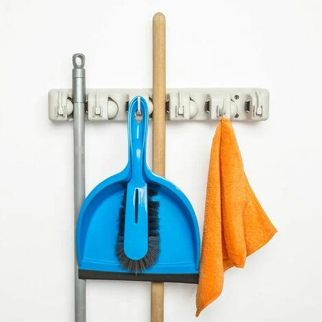 TECTAKE Gerätehalter mit 5 Klemmen - Wandhaken, Geräteschrank, Werkzeughalter TECTAKE Gerätehalter Mit 5 Klemmen - Wandhaken, Geräteschrank, Werkzeughalter -TECTAKE Shop 8417136 2