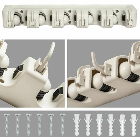 TECTAKE Gerätehalter mit 5 Klemmen - Wandhaken, Geräteschrank, Werkzeughalter TECTAKE Gerätehalter Mit 5 Klemmen - Wandhaken, Geräteschrank, Werkzeughalter -TECTAKE Shop 8417136 3