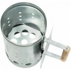 TECTAKE Anzündkamin Mit Hitzeschild - Grillzubehör, Grillanzünder, Kohleanzünder - Silber -TECTAKE Shop 8417142 3