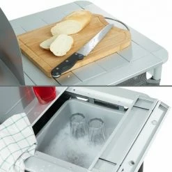 TECTAKE Campingküche 116x52x107cm - Outdoorküche, Campingschrank, Campingausstattung - Grau 6 TECTAKE Campingküche 116x52x107cm - Outdoorküche, Campingschrank, Campingausstattung - Grau -TECTAKE Shop 8447586 5