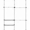 TECTAKE Teleskop Garderobensystem - Teleskop Garderobe, Garderobensystem, Kleiderstangensystem