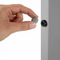 TECTAKE Aluminium Gartentisch Maren Höhenverstellbare Füße 90x90x74,5cm - Beistelltisch, Balkontisch, Terrassentisch - Silber -TECTAKE Shop 9500884 5