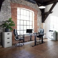 TECTAKE Aktenschrank Mit 3 Schubladen 62,4x46x102,8cm - Büroschrank, Rolladenschrank, Hängeregisterschrank - Schwarz 3 TECTAKE Aktenschrank Mit 3 Schubladen 62,4x46x102,8cm - Büroschrank, Rolladenschrank, Hängeregisterschrank - Schwarz -TECTAKE Shop 9500897 2