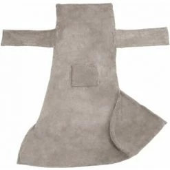 TECTAKE 2 Kuscheldecken Mit Ärmeln - Decken Mit Ärmeln, Ärmeldecken, Decken Zum Anziehen - 180 X 150 Cm Grau